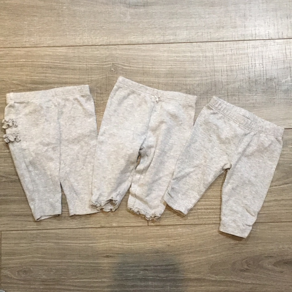 3 pack gray baby pants